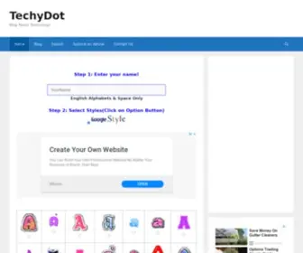 Techydot.com(Techy Dot) Screenshot