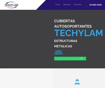 Techylam.net(Techos y estructuras metálicas en CDMX) Screenshot