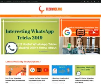 Techyoceans.com(Tech Blog For Technology Lovers TechyOceans) Screenshot