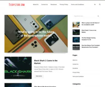 Techyzero.com(Tech News Platform) Screenshot