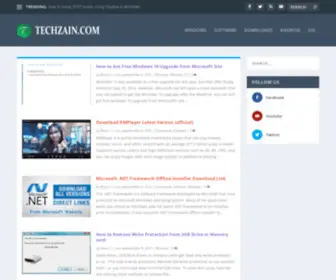 TechZain.com(A reputed website) Screenshot