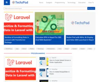 TechZpad.com(Technology Portal covering everything) Screenshot