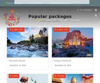 Tecindiaholidays.in(Tec india global travels) Screenshot