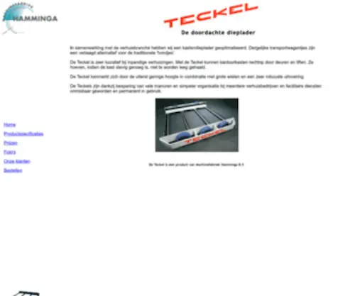 Teckel.com(De Teckel van Machinefabriek Hamminga) Screenshot