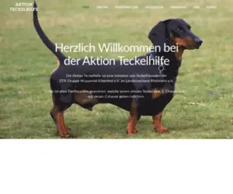 Teckelhilfe.de(Eine Einrichtung der DTK) Screenshot