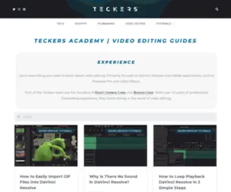 Teckers.com(Teckers Video Editing Tutorials) Screenshot