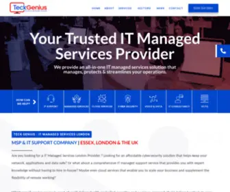 Teckgenius.co.uk(IT Managed Services London) Screenshot