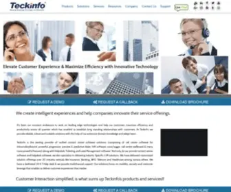 Teckinfo.com(Best Call Center Software SolutionsAutomatic Outbound Dialer) Screenshot