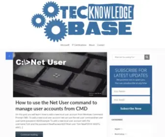 Tecknowledgebase.com(Learn with videos and tutorials about a wide range of Technologies) Screenshot