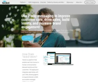Teckst.com(Enterprise Platform for Business Text Messaging) Screenshot