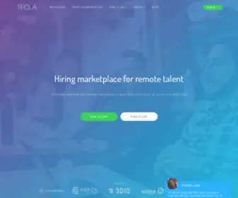 Tecla.io(The hiring marketplace for remote talent) Screenshot