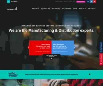 Tecman.co.uk(Microsoft Dynamics 365 Business Central (Dynamics NAV) & Dynamics 365 Customer Engagement Partner) Screenshot