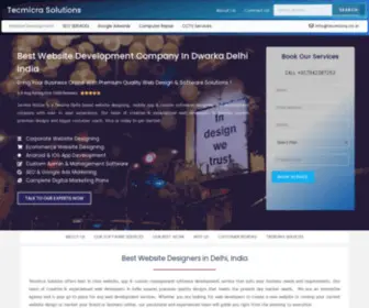 Tecmicra.co.in(Website Designing Company India) Screenshot