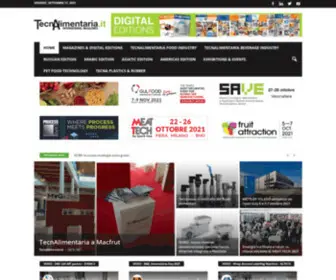 Tecnalimentaria.it(Italian Technology for the Food and Beverage Industry. International Magazines) Screenshot