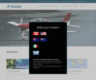 Tecnam.com(Tecnam aircraft) Screenshot