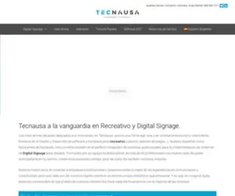 Tecnausa.com(Recreativo y Proyectos de Digital Signage) Screenshot