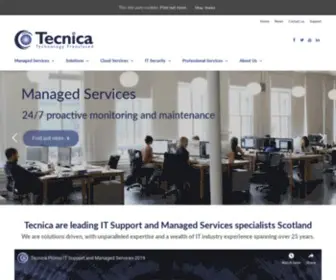 Tecnica-LTD.co.uk(IT Support and Managed Services Scotland) Screenshot