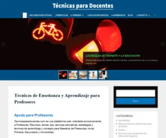 Tecnicasparadocentes.com(Técnicas de enseñanza para Docentes) Screenshot