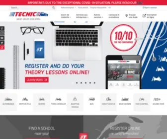 Tecnic.ca(Choose the best driving school in quebec. we offer driving courses) Screenshot