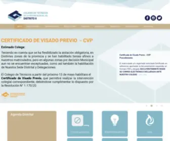 Tecnicosd2.org.ar(Colegio de Técnicos de la Provincia de Bs) Screenshot