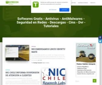 Tecnicosenlinea.cl(Softwares Gratis) Screenshot