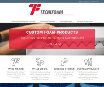 Tecnifoam.com(Specializing in Customized Industrial and Acoustical Foam Solutions) Screenshot