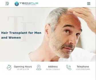 Tecnifue.com(Hair Transplant Turkey) Screenshot