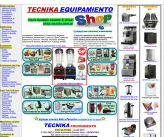 Tecnika.com.ar(TECNIKA Equipamiento de cocina para Restaurante) Screenshot