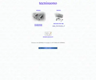 Tecnisuono.it(Benvenuti nel laboratorio/negozio tecnisuono) Screenshot