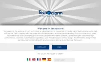 Tecnoalarm.com(Sicurezza e impianti antintrusione) Screenshot