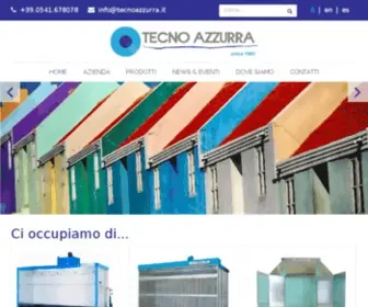 Tecnoazzurra.it(Tecno Azzurra impianti di verniciatura e carteggiatura) Screenshot