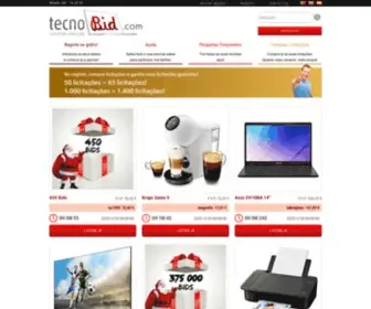 Tecnobid.com(Site de leilões online. Licite e ganhe o leilão. Encontra todo o tipo de produtos) Screenshot