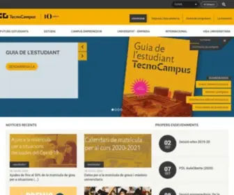 Tecnocampus.cat(Centres adscrits a la Universitat Pompeu Fabra i Parc empresarial) Screenshot