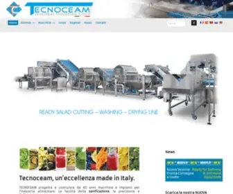 Tecnoceam.com(Tecnoceam impianti trattamento vegetali) Screenshot