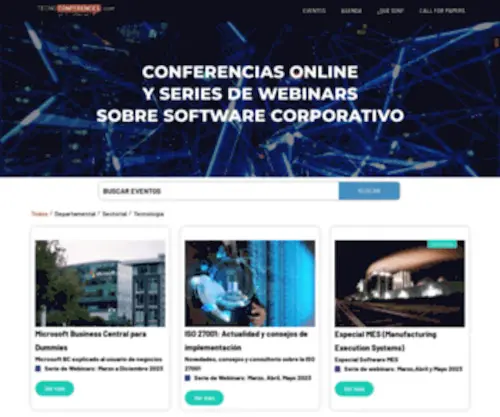 Tecnoconferences.com(Tecnoconferences) Screenshot