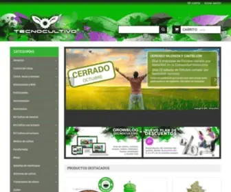 Tecnocultivo.es(Growshop Online Tecnocultivo) Screenshot