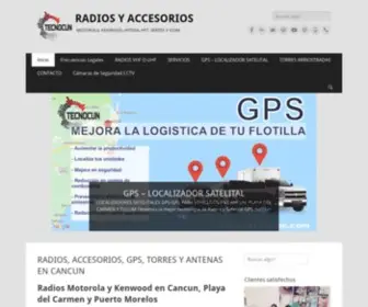 Tecnocun.com(RADIOS, ACCESORIOS, GPS, TORRES Y ANTENAS EN CANCUN) Screenshot