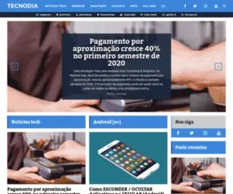 Tecnodia.com.br(Conteúdo tech e dicas/tutoriais para criadores de conteúdo) Screenshot