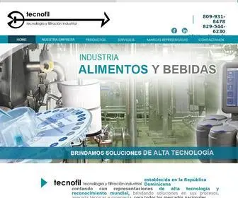 Tecnofil.com.do(Calidad y Profesionalismo Brindamos soluciones a aplicaciones de procesos) Screenshot