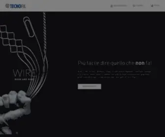 Tecnofil.net(Produzione filo di ferro zincato: Tecnofil società leader) Screenshot