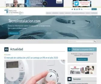 Tecnoinstalacion.com(Portal sobre climatización y saneamiento) Screenshot