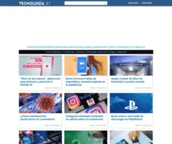 Tecnologia21.com(Tecnología 21) Screenshot