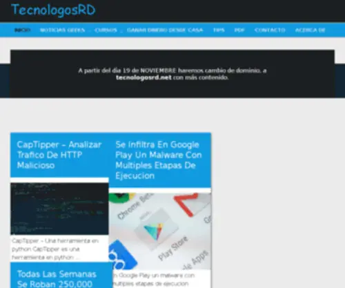 Tecnologosrd.com(Tecnologos RD) Screenshot