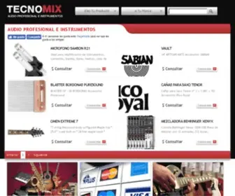 Tecnomixaudio.com.ar(Audio Profesional e Instrumentos Musicales) Screenshot