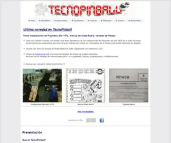 Tecnopinball.org(Pinball) Screenshot