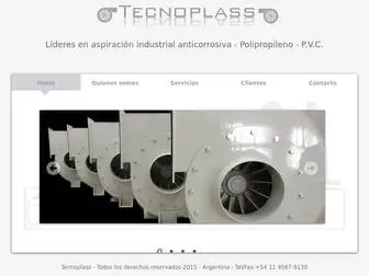 Tecnoplass.com.ar(Aspiración Industrial anticorrosiva) Screenshot
