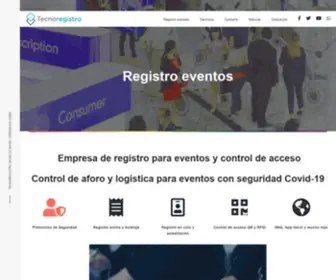 Tecnoregistro.com.mx(Registro para eventos y control de acceso) Screenshot