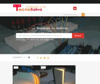 Tecnosalva.com(Proyectos educativos de Tecnología sencillos) Screenshot