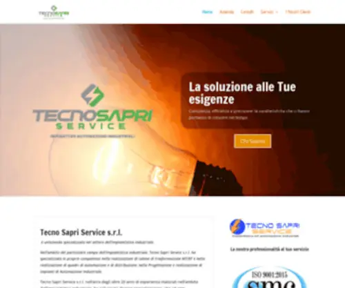 Tecnosapriservice.it(Impiantistica ed Automazione industriale) Screenshot