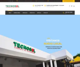 Tecnosol.com.ni(Líderes Regionales en Energía Solar) Screenshot